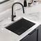 Kibi 23in Undermount Workstation Single Bowl Quartz Kitchen Sink K4-S23T - alternate 3